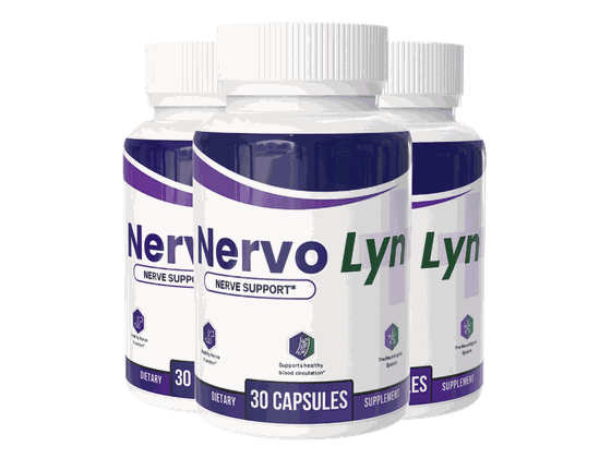 NervoLyn 3 bottle box from the 2026 production run